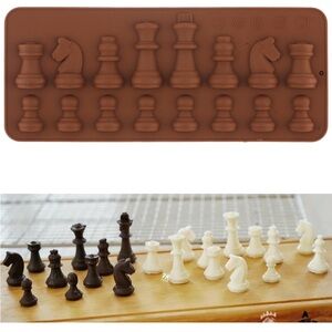 5for$10 Chess Piece Silicone Candy Molds Chess Chocolate Mold 2 Pack